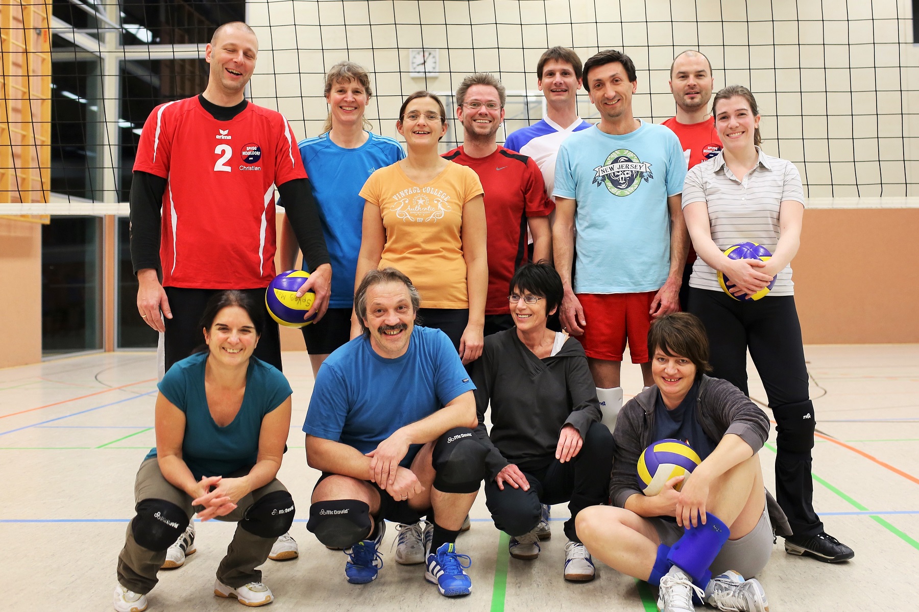 Volleyball-Gruppenbild